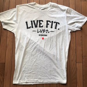 White Live Fit International Tee - Japan